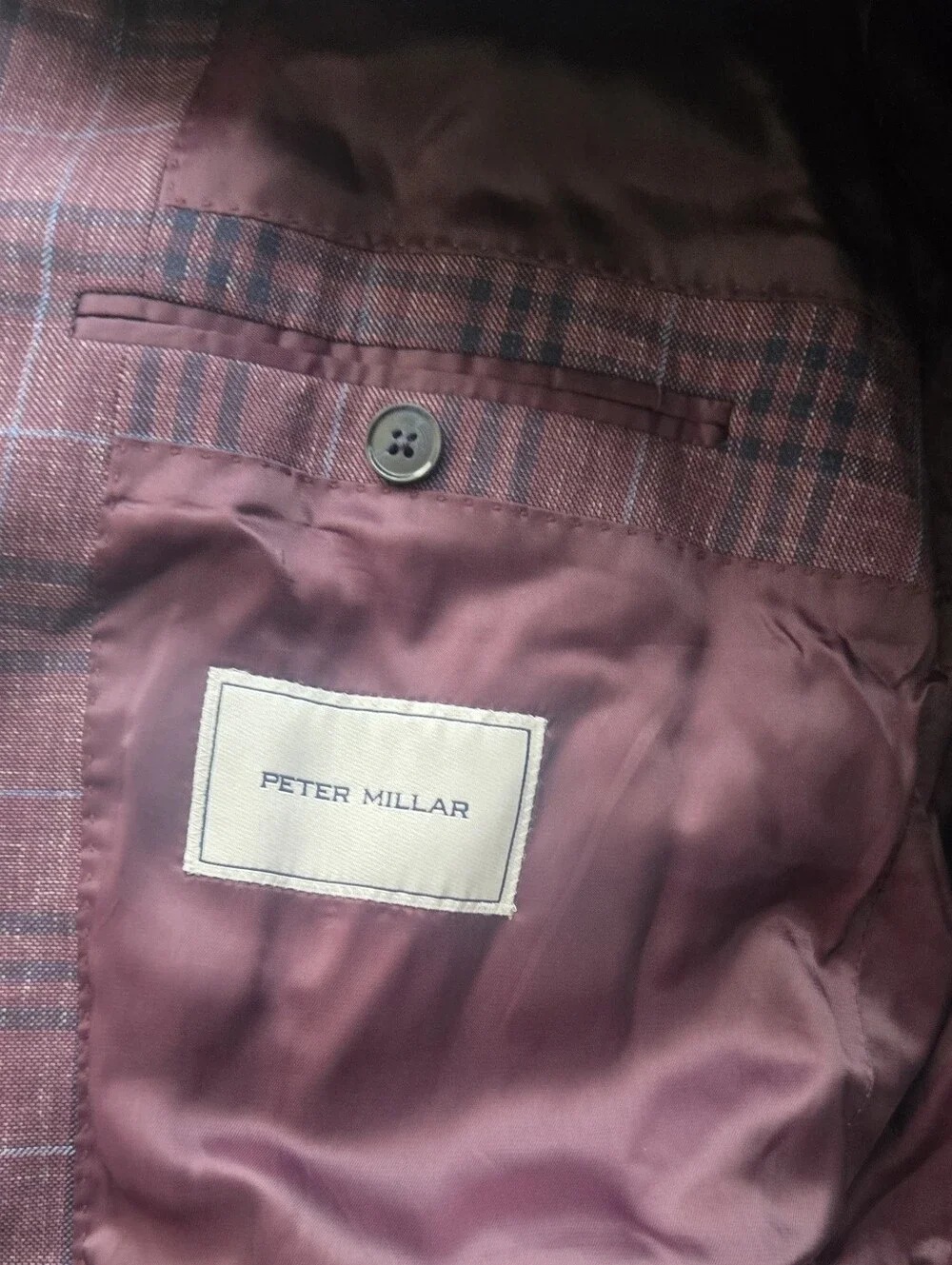 Peter Millar Flynn Windowpane Wool Blazer